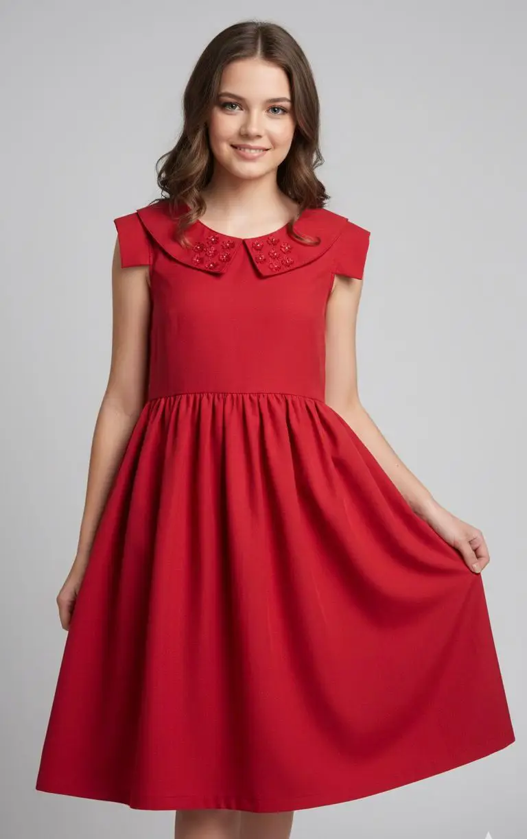 VESTIDO ALPHABETO COR: VERMELHO